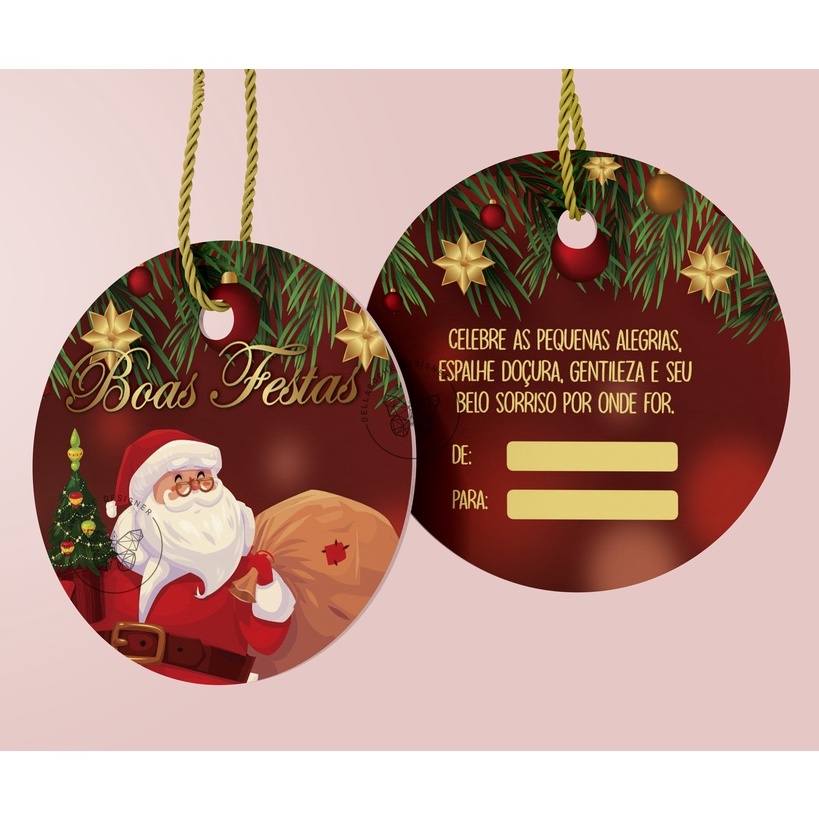 Tag Natal Boas Festas, Ano Novo, Cartão de Agradecimento ao Cliente, Cartão  para Encomendas, Bola Árvore de Natal, Mimo para Cliente | Shopee Brasil