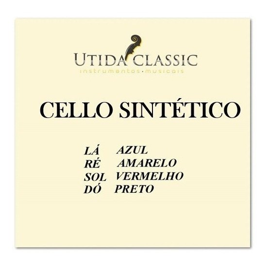 Encordoamento Mauro Calixto Sintético Violoncelo Cello 4/4