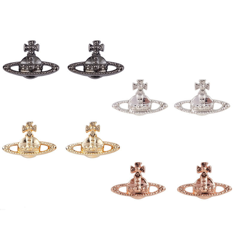 Vivienne West wood Simple Saturn Brincos De Quatro Cores