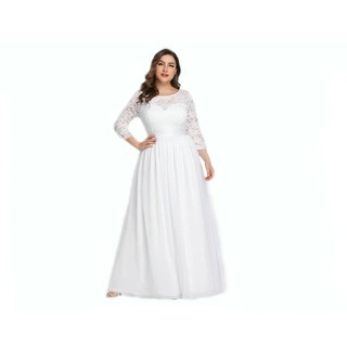 Vestido Casamento 57 Plus Size Noiva Civil Renda Longo Festa