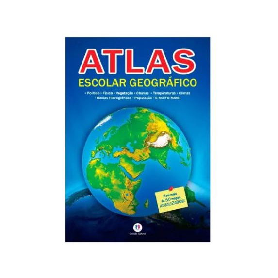 Livro Atlas Escolar Geografico, Mapas Atualizados