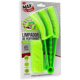 Limpador de Persianas Max Clean Microfibra 22x6cm Clink