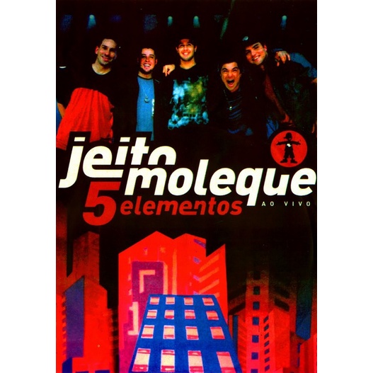 DVD JEITO MOLEQUE 5 ELEMENTOS AO VIVO ORIGINAL E LACRADO
