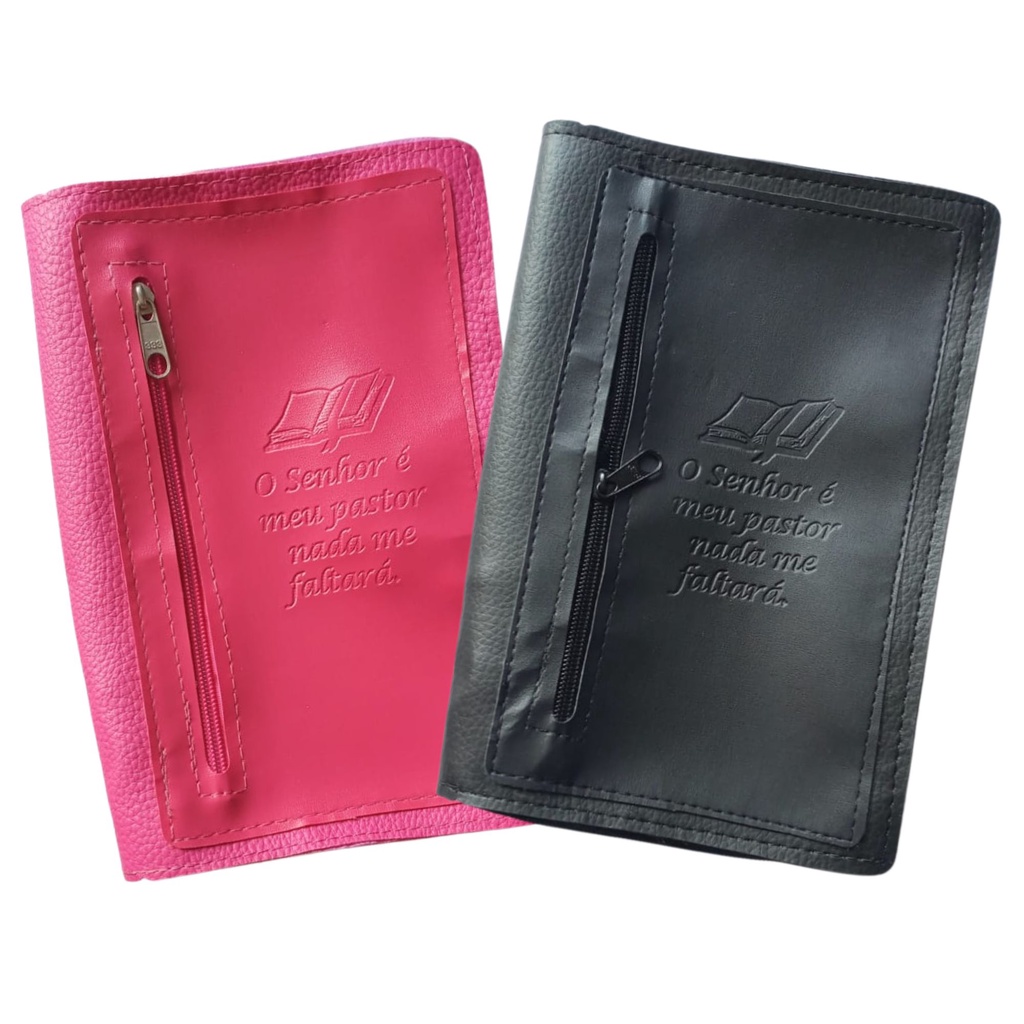 Capa para Bíblia com Zíper Cores Variadas com Bolso Externo | Nº 11