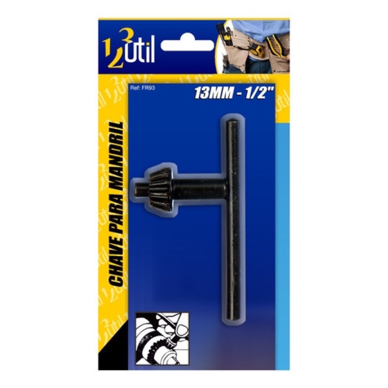 Ferramenta Chave De Mandril 13mm Em Aço Carbono Broca 1/2 furadeira