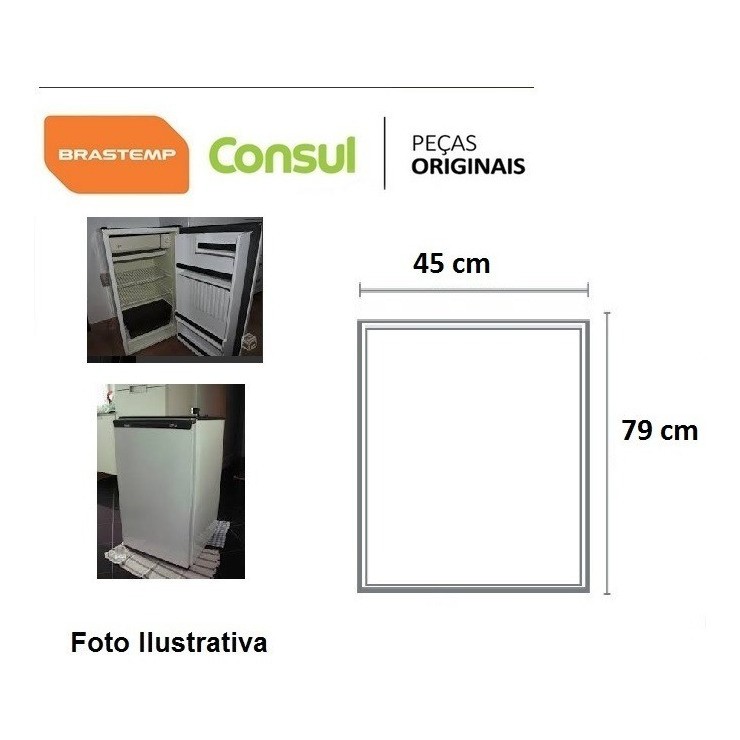 Borracha Frigobar - Consul Top 12 E Outros - Aba-parafusada