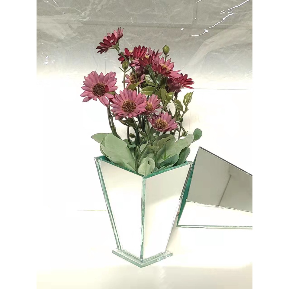 Vasos espelhado para arranjos artificiais e decoração (7.5 x7cm) em Oferta na Shopee
