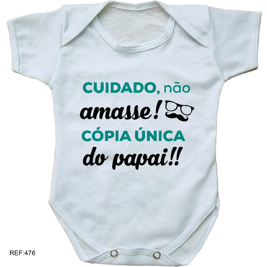 Body Bebe Personalizado Cuidado Nao Amasse Copia Unica Do Papai Roupinha De Bebe Shopee Brasil