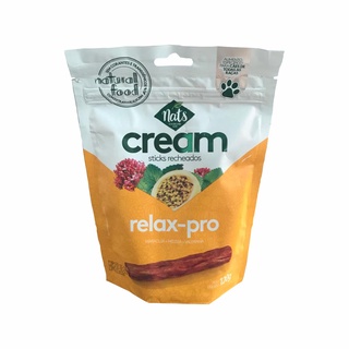Bifinho Petisco Natural Para Cães Sticks Recheados Nats Cream Relax-Pro Para Seu Pet