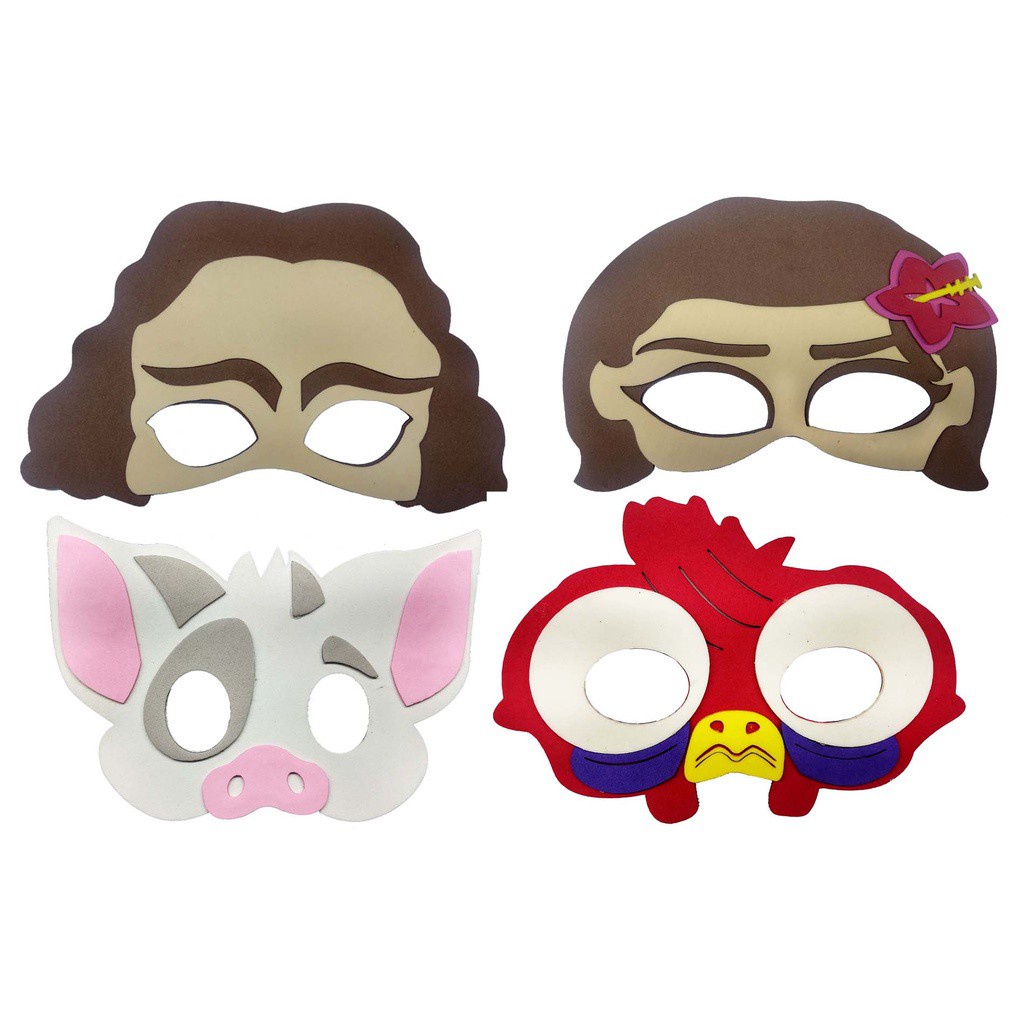 Máscara Moana e sua turma