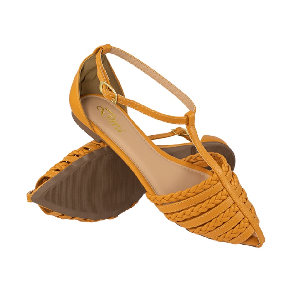 Sapatilha Feminina Bico Fino Salome Sandalia Moda Rasteira Sapato Calcados 22011