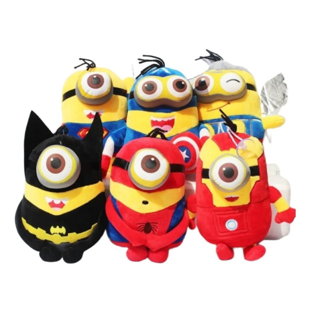 Pelúcia Minions 20cm Thor Superman homem aranha homem de ferro capitão  america batman pronta entrega no Brasil | Shopee Brasil