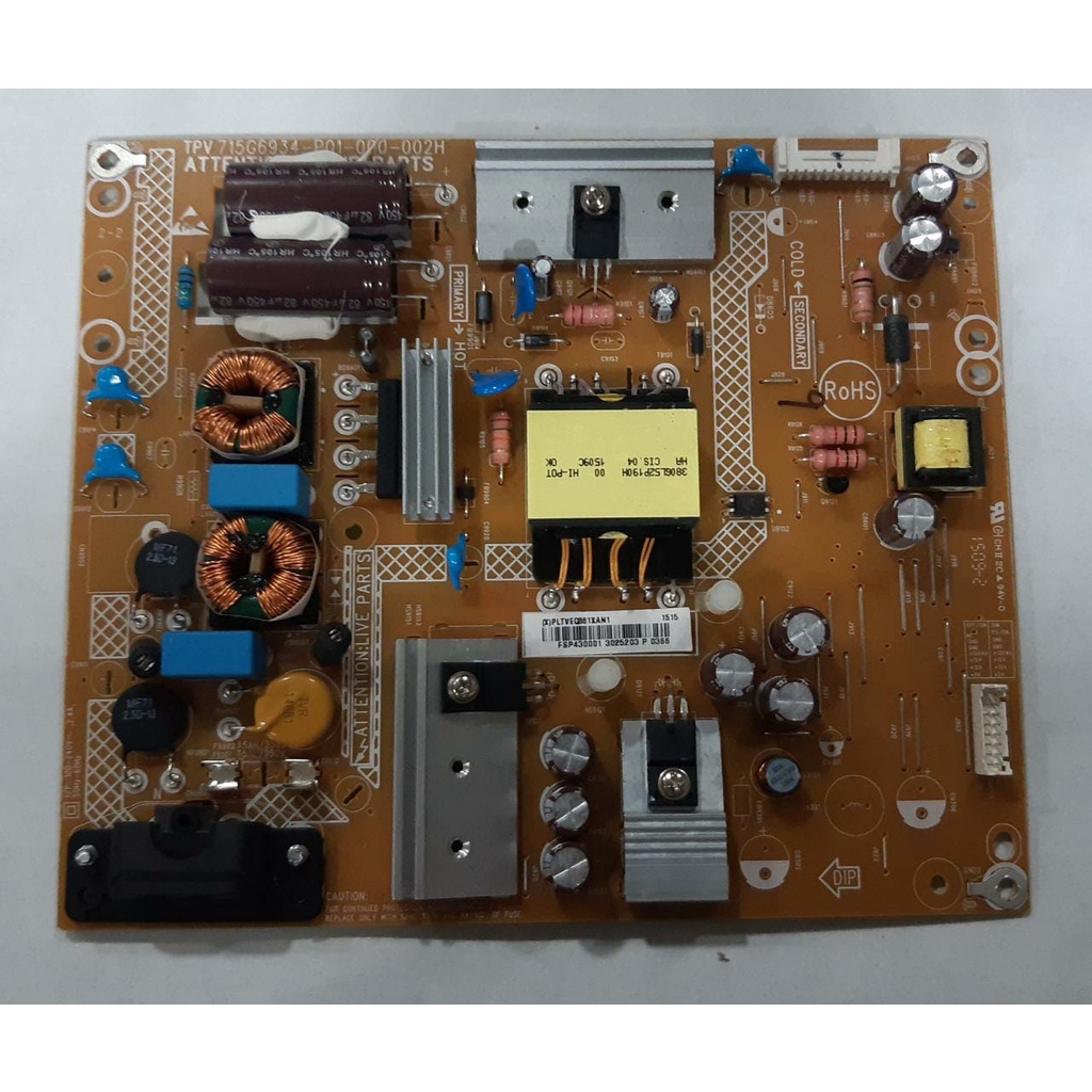 placa da fonte philips/aoc 43pfg5000/78 - 43pfg5100/78 - le43d1452 cod. 715g6934p01000002h (cx02)