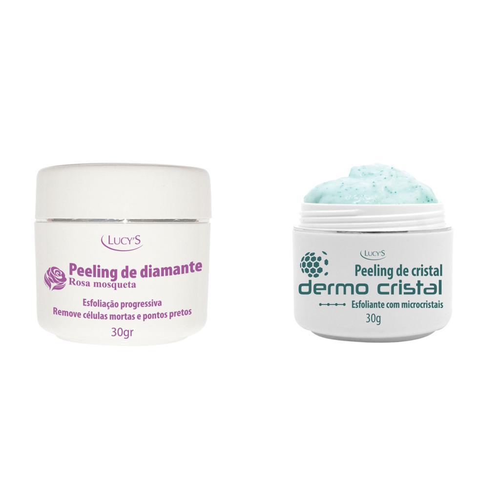 Peeling de Cristal 30g e Peeling de Diamante 30g Lucy's