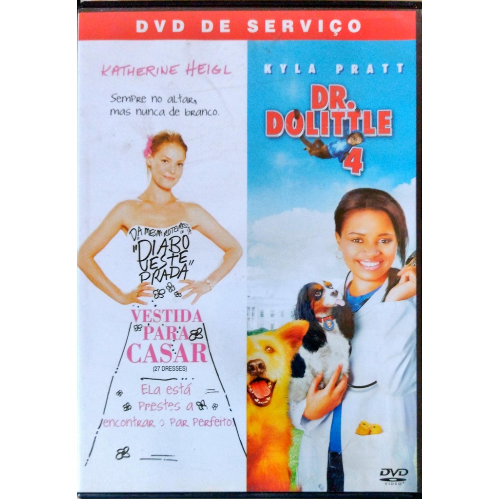 DVD Original Vestida Para Casar e Dr. Dolittle 4 Legendado