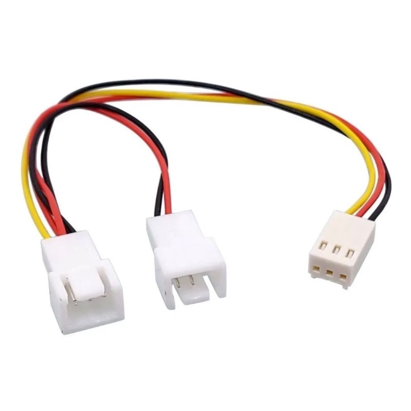 Cabo Splitter 1 Para 2 Fans Cooler 3 Pinos 18 Cm