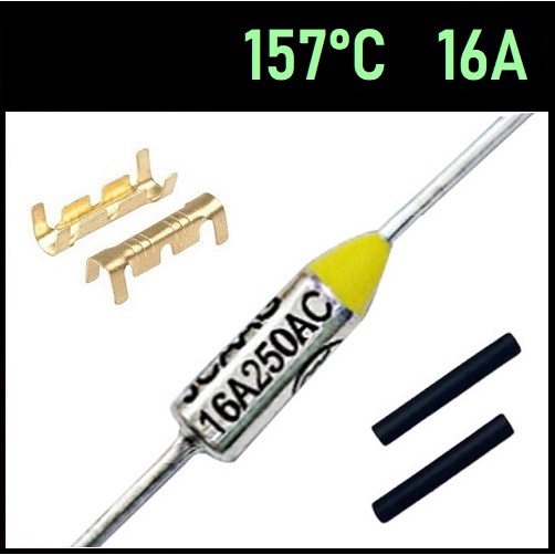 3 Fusível Térmico 250V 16A TF157°C 157C 157 Graus