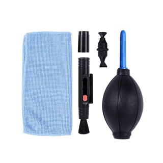 3pçs Limpeza Lente Fotográfica Câmera Soprador Pincel Pano em Oferta na Shopee