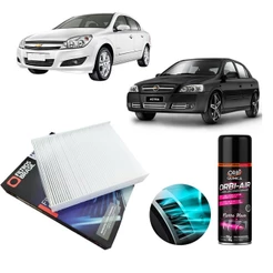 Filtro Cabine Ar Condicionado + Higienizador Astra Vectra