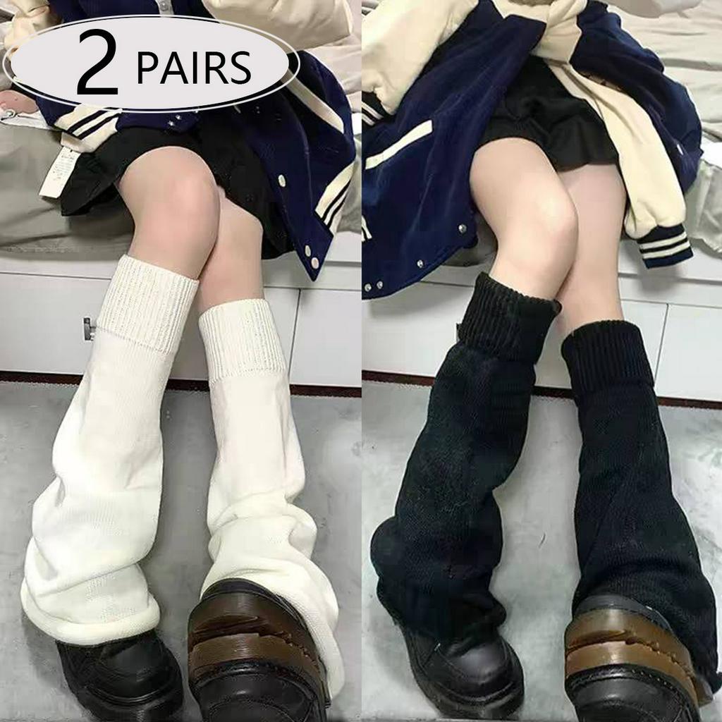 1/2 Par De Meias Japonesas JK Y2K – Polainas Largas Na Altura Da Panturrilha Para Mulheres