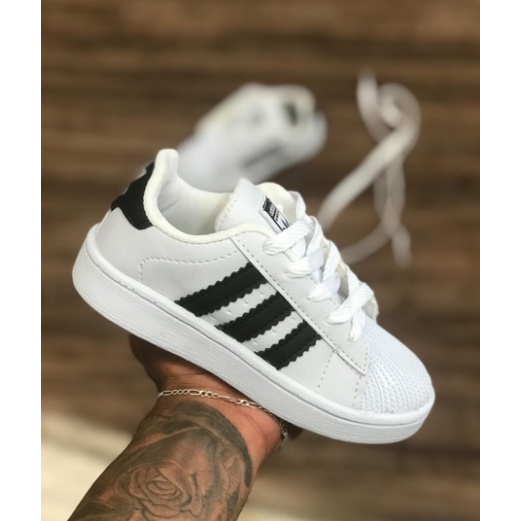 Tenis Adidas Super Star Infantil Bebe Unissex Promocao Dia Das Criancas Shopee Brasil