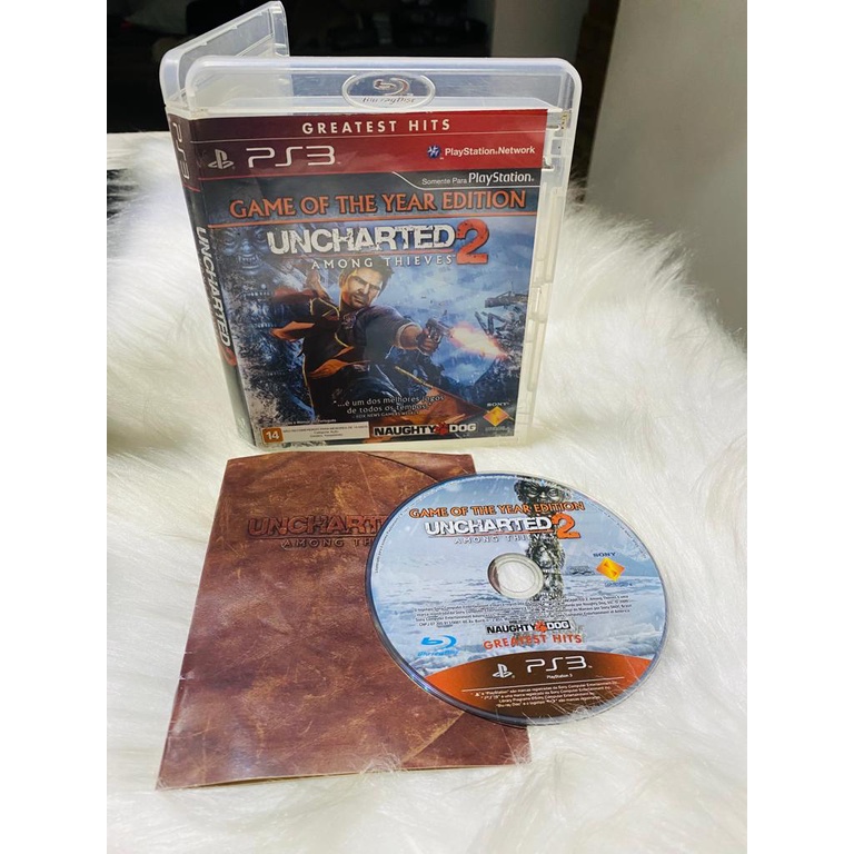 Playstation 3 Jogo Midia Fisica - UNCHARTED 2: AMONG THIEVES