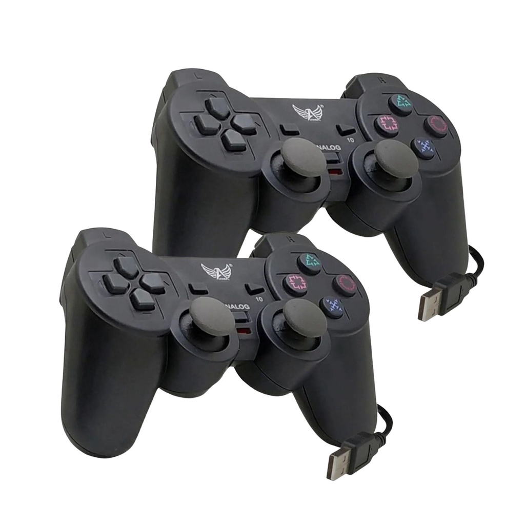 Controle Manete Para Computador Pc Notebook Ps2 Usb kit com 2