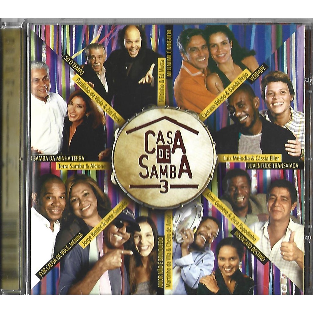 LOTE CD CASA DE SAMBA 3  Universal 1999  + DVD SAMBA SOCIAL CLUBE 5 (Ao Vivo) EMI 2014