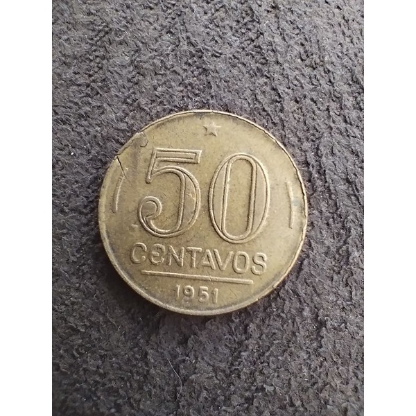 Moeda 50 centavos 1951