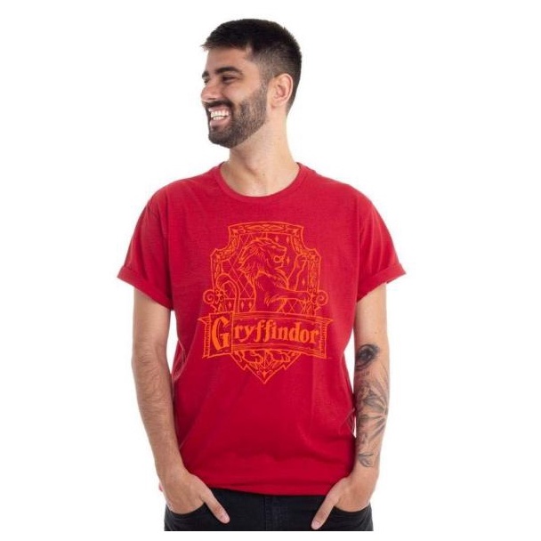 Camiseta Camisa Blusa Harry Potter Casa De Grifinória Clube Comix