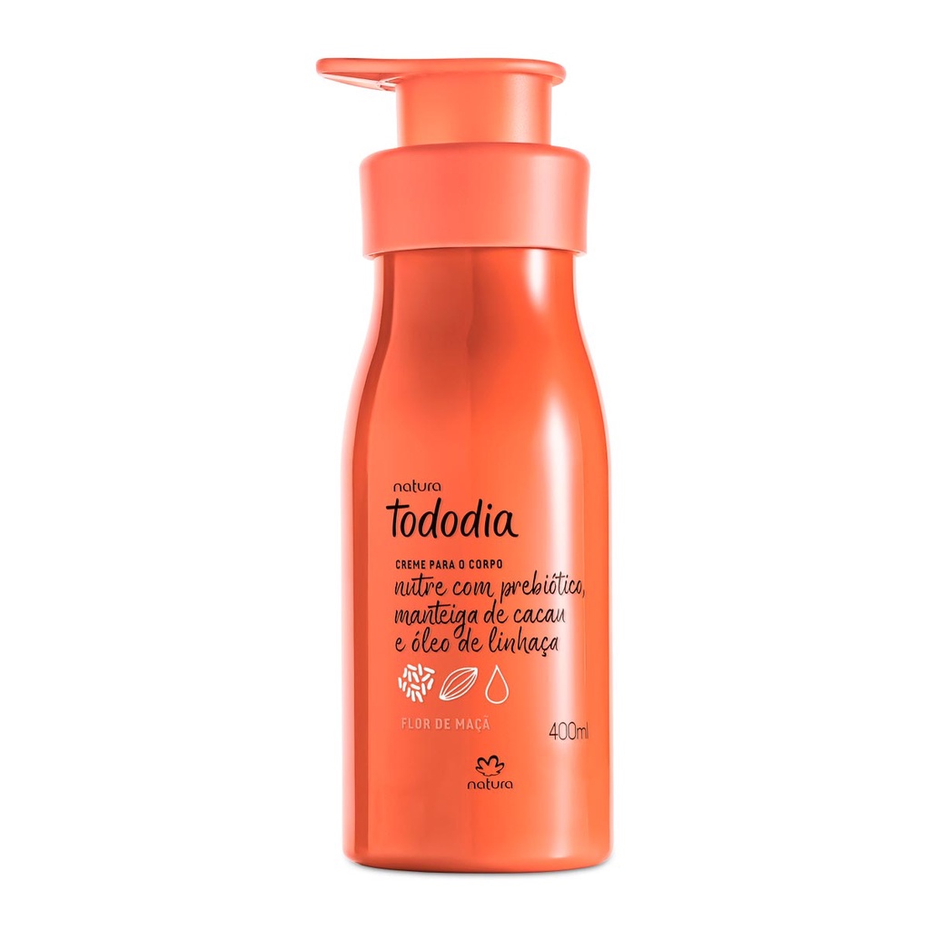 Natura Tododia Creme Hidratante Para O Corpo Flor De Maçã Para Todos os Tipos De Pele Em Promoção