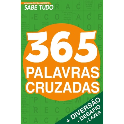 Almanaque Passatempos Sabe-Tudo 365 Palavras Cruzadas