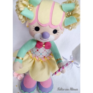 Palhacinha tema Circo Rosa enfeite decoração