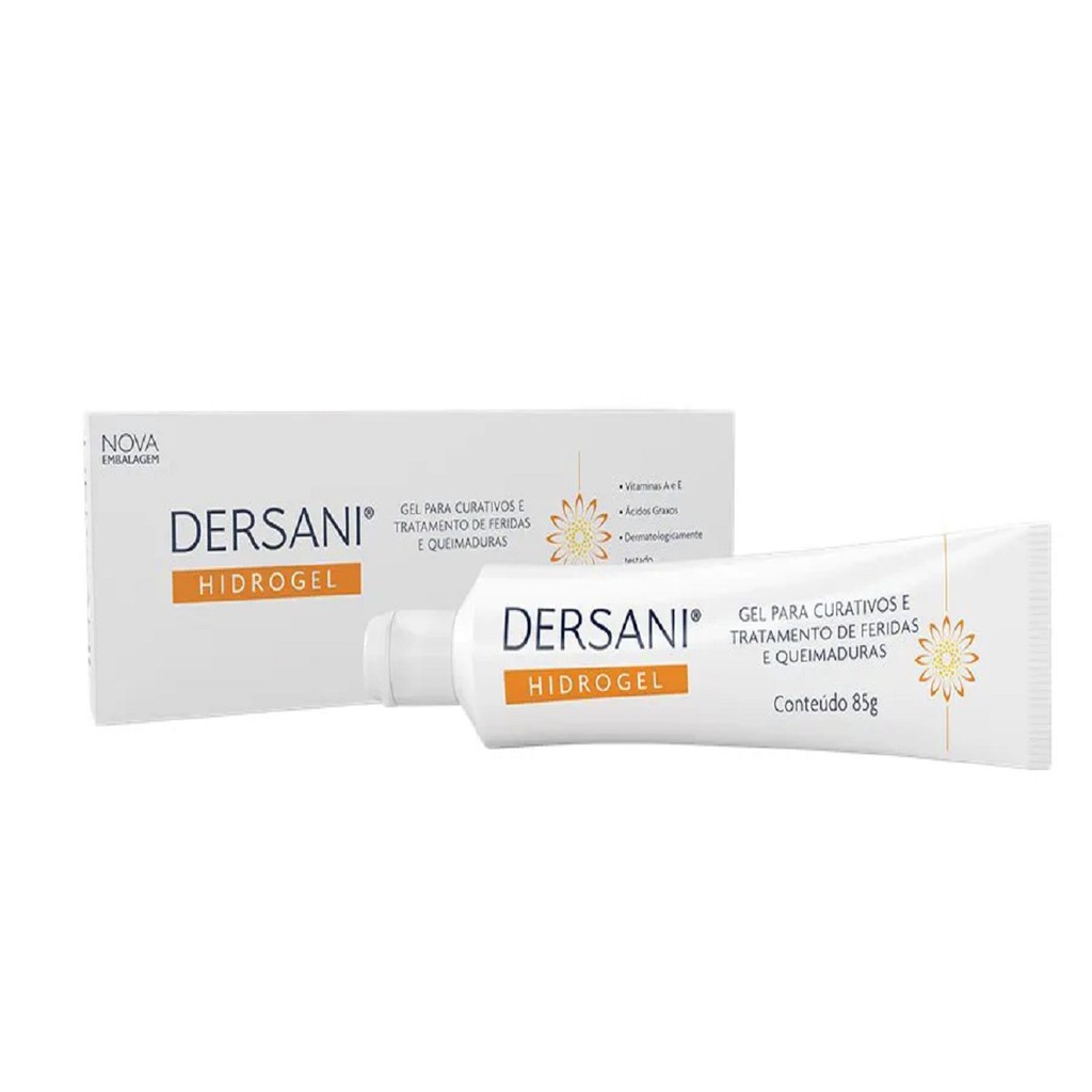 Dersani hidrogel 85g hidratante tratamento feridas escaras acamado doente oferta