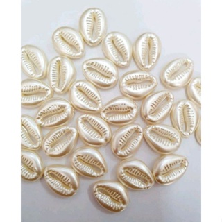 Buzios Perolado Furo Passante 14×17 ABS kit com 20/30/50unidades em Oferta na Shopee