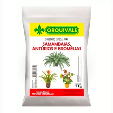 Substrato Composto Profissional Orquivale 1 Kg P/ Antúrio, Samambaia, Bromélia, Avenca, Pronto P/ Uso