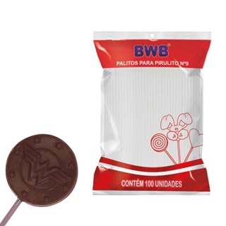 Palito para Pirulito BWB (Uso em topo de bolo, pirulito ou chocolate) - Tubo pet em Oferta na Shopee