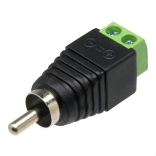 10 Conector Rca Macho Com Borne Para Cftv, Audio E Video em Oferta na Shopee
