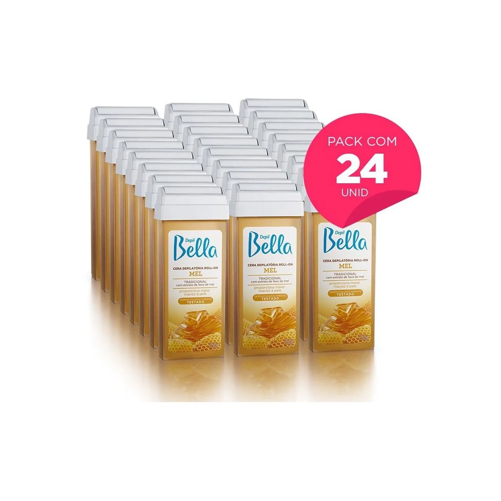24 Rolon Depil Bella Depilação Cera - Roll-on em Oferta na Shopee
