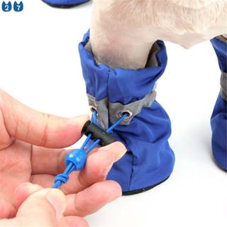 『27 Pets』4Pcs Dog Boots Shoes Anti Slip Waterproof Cat Suppile em Oferta na Shopee