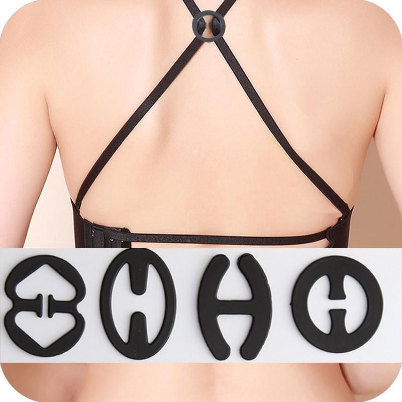 3Pcs Bra Clipes Invisíveis Esconder Alça De Soutien Ajuste Do Elevador Melhora A Clivagem Clip De Fivela