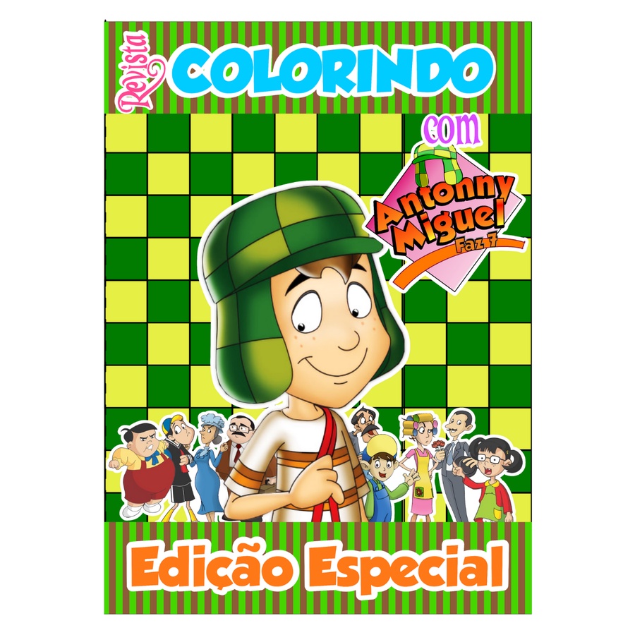 Livro De Colorir Personalizado / Revistinha de Colorir  - Tema: Chaves