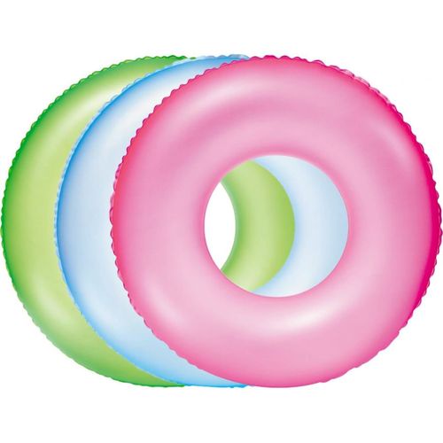 BOIA NEON REDONDA INFLÁVEL PISCINA GRANDE 90 CM