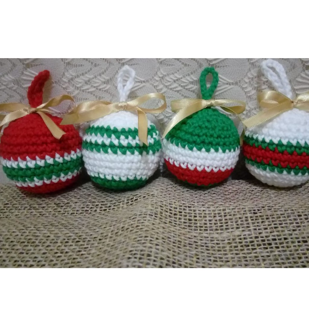Enfeites de Natal em Crochê Amigurumi | Shopee Brasil