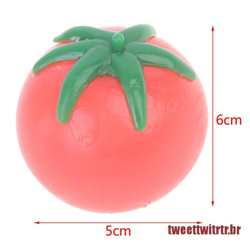 1 Pc Tomato Shape Kids,Adult Toys Autism Squishy  Balls Stress Relief Toy 