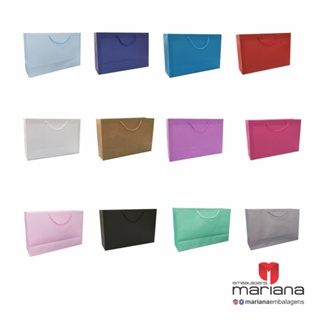 Sacola de Papel Colorida TC 320 21x32x10  - 10 unidades em Oferta na Shopee