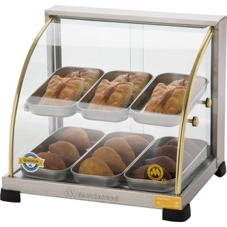 Estufa Para Salgados de 6 Bandejas Vitrine Expositor de Alimentos Bares Lanchonetes Hotéis