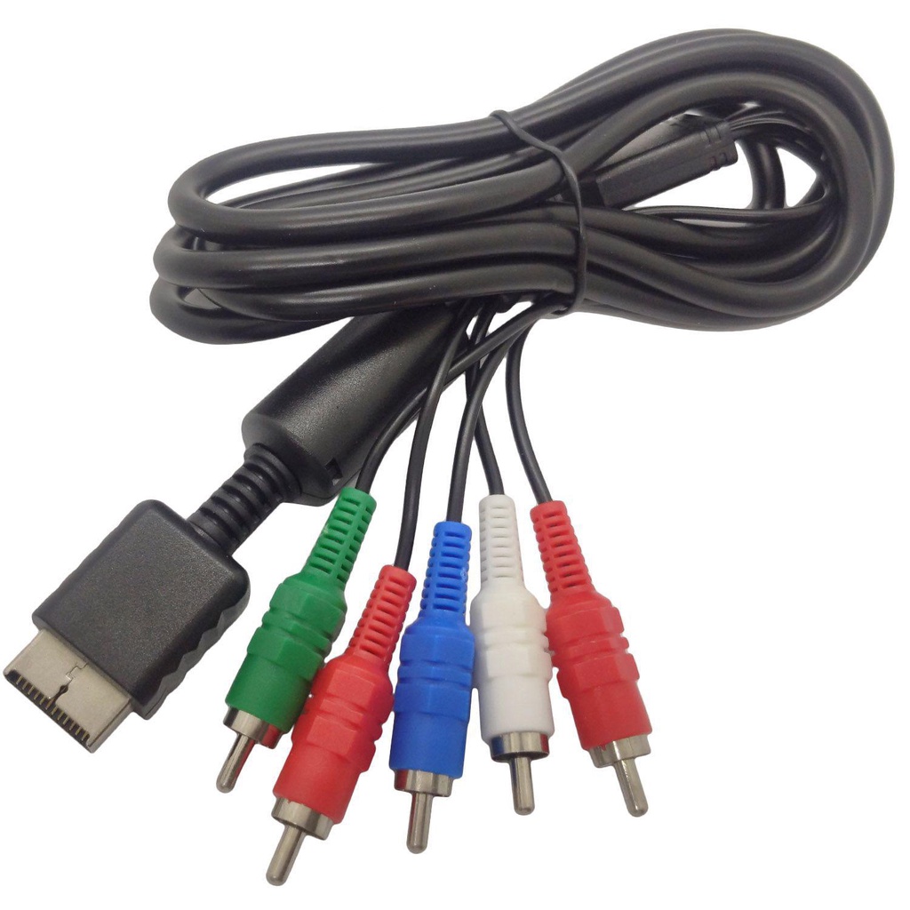 Cabo Vídeo Componente Ps2 Ps3 1080p 1.8m Melhore A Imagem Tv | Shopee ...
