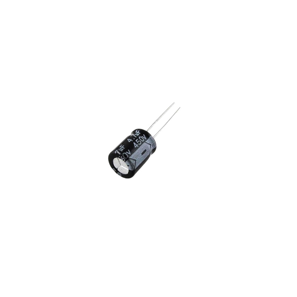 50 Peças Capacitor Eletrolítico 4,7uf 450v 4,7 x 450 105ºC
