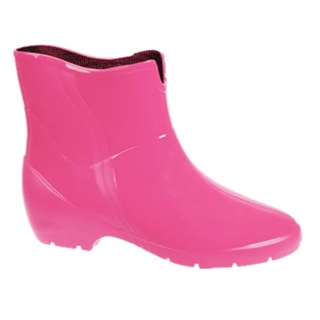 Galocha Borracha Rosa Bota Chuva Ideal P/ Limpeza Jardim Pat 23 em Oferta na Shopee
